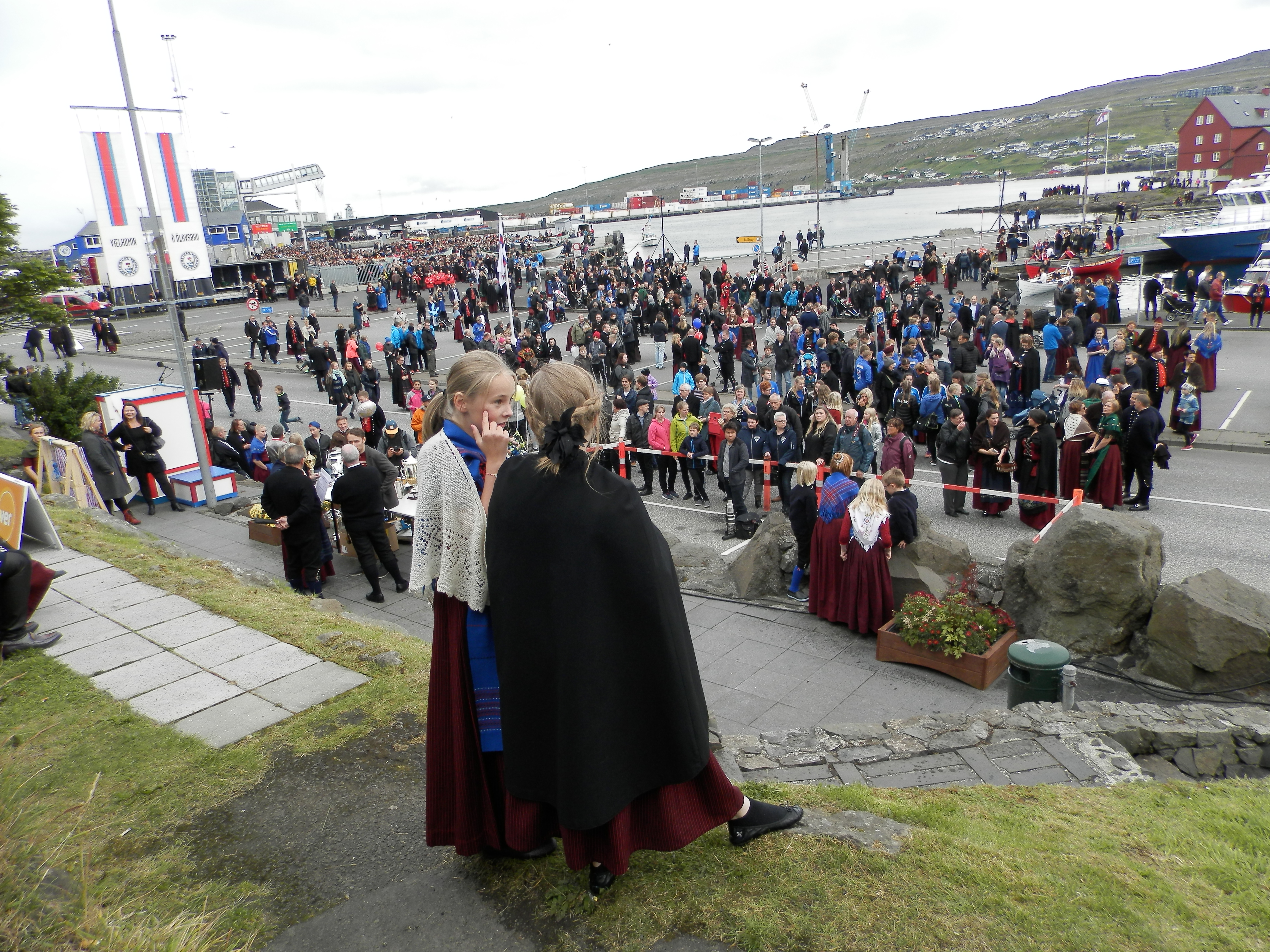 Ólavsøka im Hafen von Tórshavn